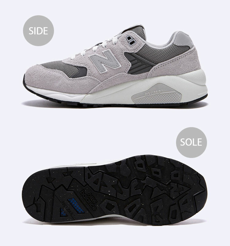 New Balance ニューバランス スニーカー MT580MG2 GRAY シューズ NEWBALANCE580 グレー ニューバランス580  スウェードシューズ スウェードスニーカー メッシュ