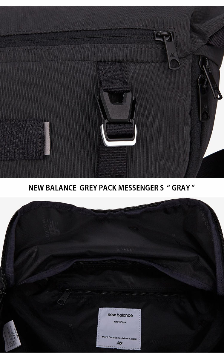 New Balance ニューバランス ショルダーバッグ GREY PACK MESSENGER S グレー パック メッセンシャー バッグ グレー  ブラック メンズ レディース NBGCDFY602
