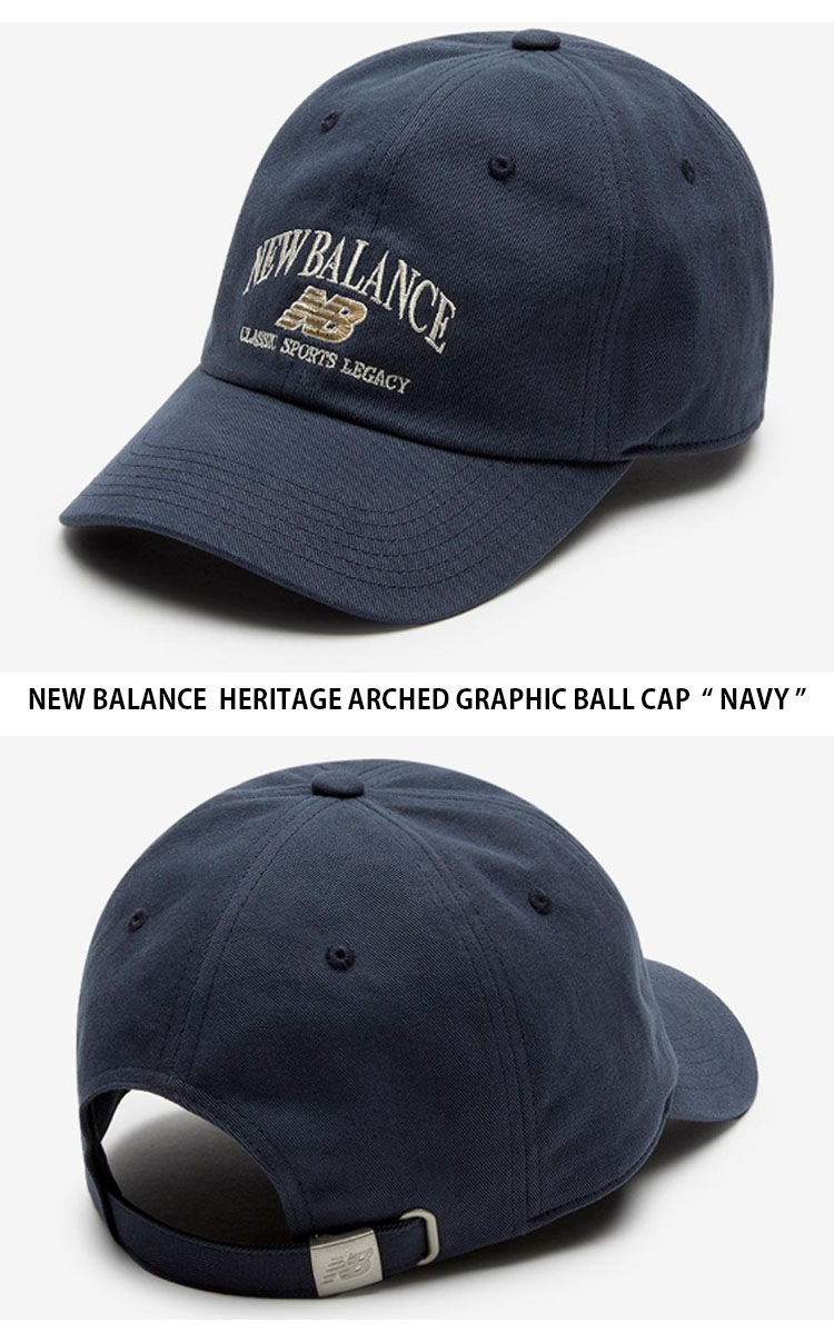 キャップ New Balance Heritage arch graphic ball cap NBGDFS1111 New Balance ニューバランス ベースボールキャップ HERITAGE
