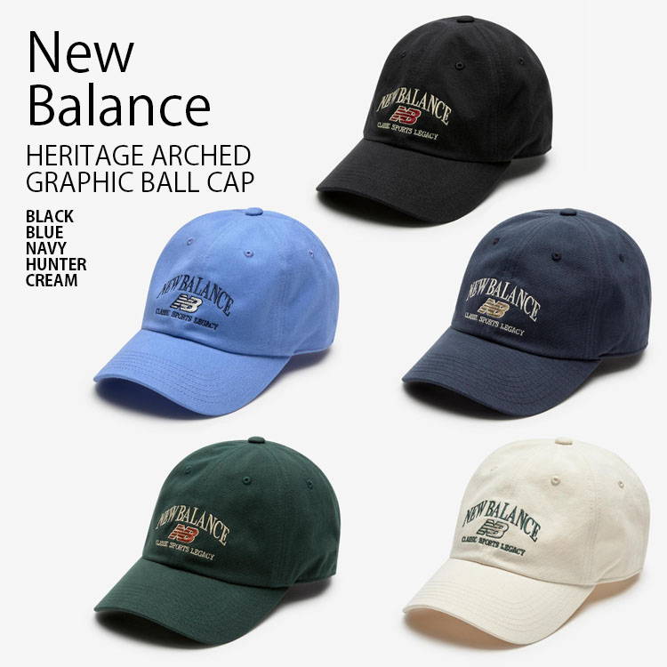 キャップ New Balance Heritage arch graphic ball cap NBGDFS1111 New Balance ニューバランス ベースボールキャップ HERITAGE