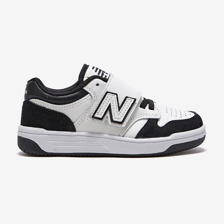 New Balance ニューバランス キッズ スニーカー NewBalance 480 BLACK キッズシューズ ブラック ホワイト ベルクロ PHB480BW キッズ用 ジュニア用 子供用