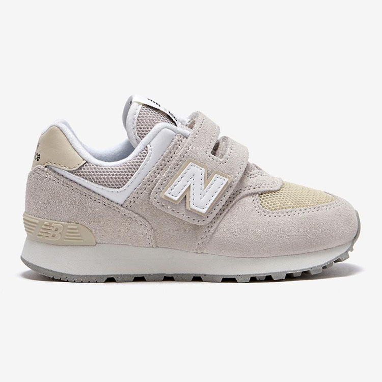 New Balance ニューバランス キッズ スニーカー NewBalance 574 IVORY キッズシューズ アイボリー ベルクロ PV574FOG ベビー用 キッズ用 ジュニア用 子供用