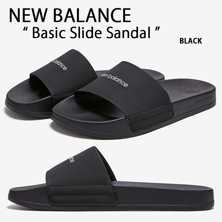 New Balance ニューバランス サンダル BASIC SLIDE SANDAL BLACK