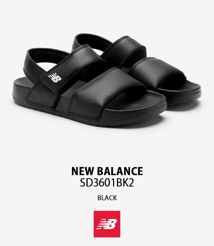 ★New Balance★男女兼用サンダル - SD3601WT2 New Balance ニューバランス サンダル N-Clay SANDAL BLACK