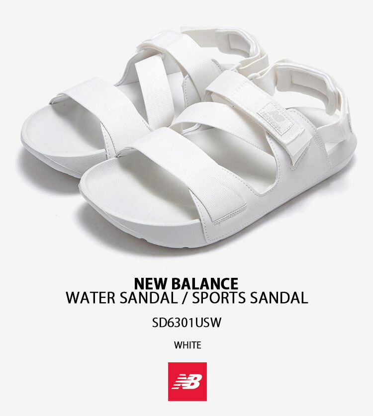 New Balance スポーツサンダル ホワイト/シルバー New Balance ニューバランス サンダル SD6301USW WHITE スポーツ