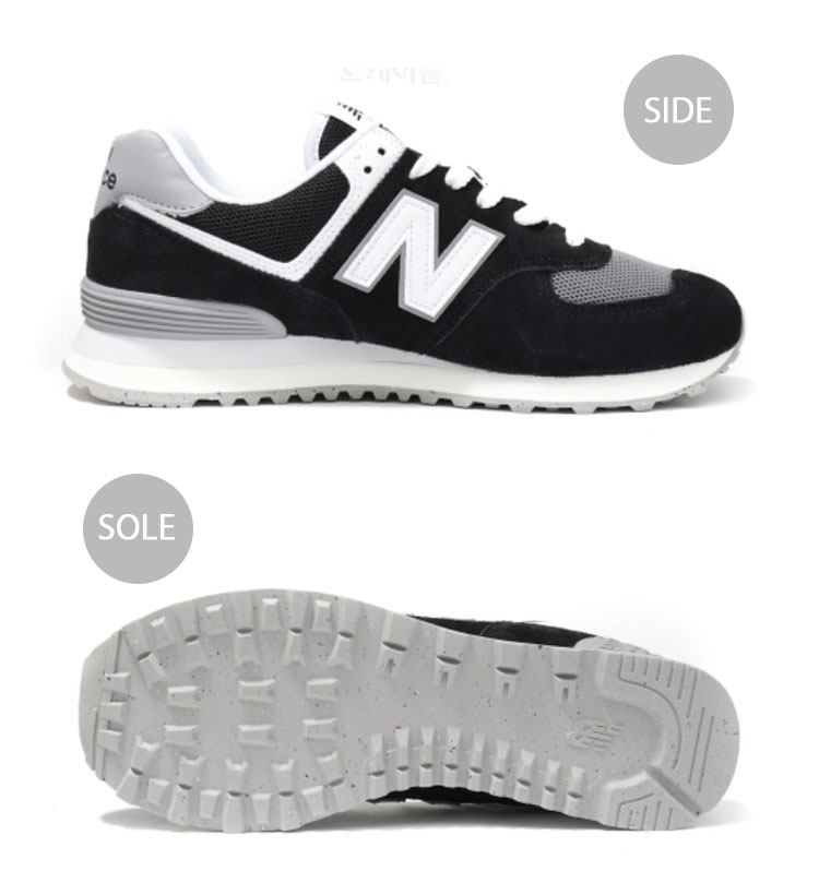 New Balance ニューバランス スニーカー U574FBG BLACK WHITE