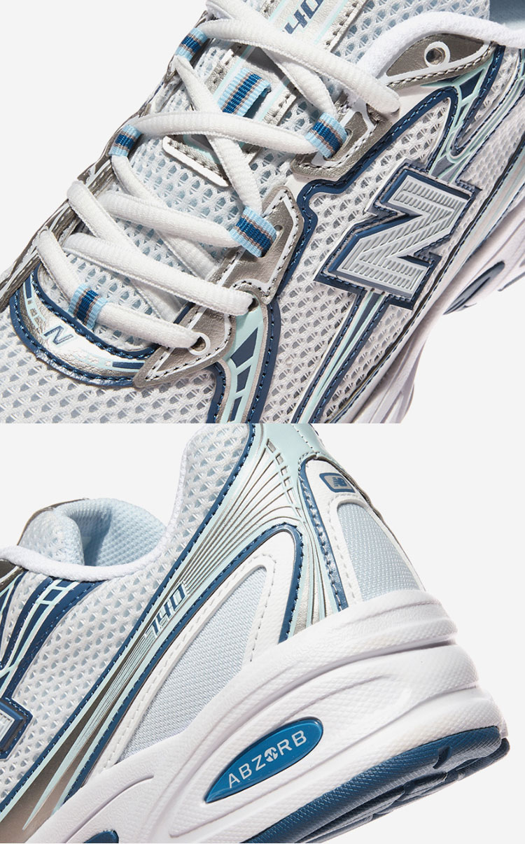 New Balance ニューバランス スニーカー U740LB2 シューズ ホワイト ブルー NewBalance740 ロゴ メッシュ メンズ レディース New Balance（ニューバランス） スニーカー U740LB2 WHITE BLUE