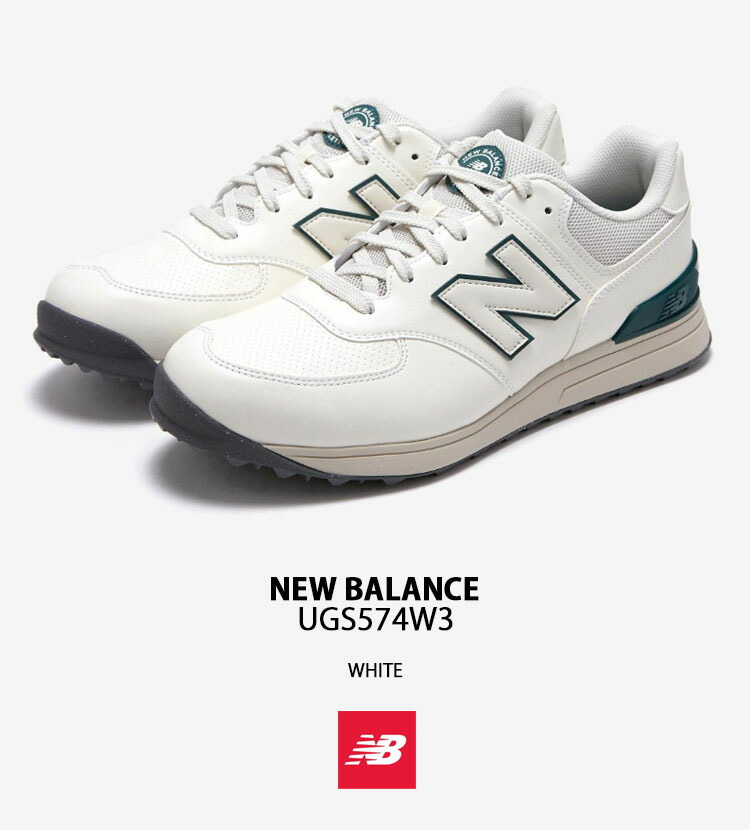 New Balance ニューバランス スニーカー UGS574 UGS574W3 ゴルフシューズ WHITE シューズ ホワイト スパイクレス  メンズ レディース