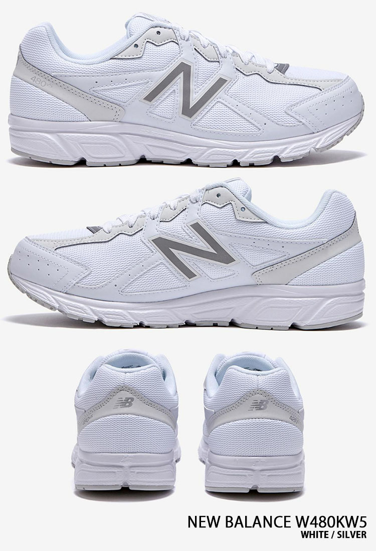 New Balance ニューバランス スニーカー W480KW5 WHITE SILVER