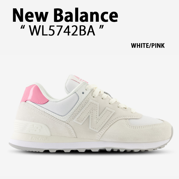 ニューバランス WL574 PINKWhite New Balance（ニューバランス） スニーカー WL5742BA WHITE PINK