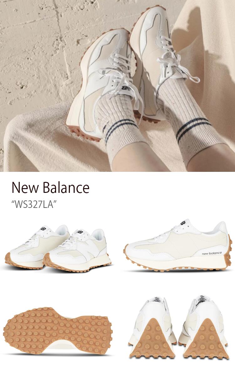 New Balance ニューバランス スニーカー 327 WS327LA ワイズ B マンセルホワイト グレー ホワイト メンズ レディース  男女兼用 男性用 女性用