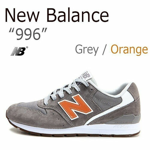 New Balance ニューバランス スニーカー 996 GRAY ORANGE グレー オレンジ MRL996JD