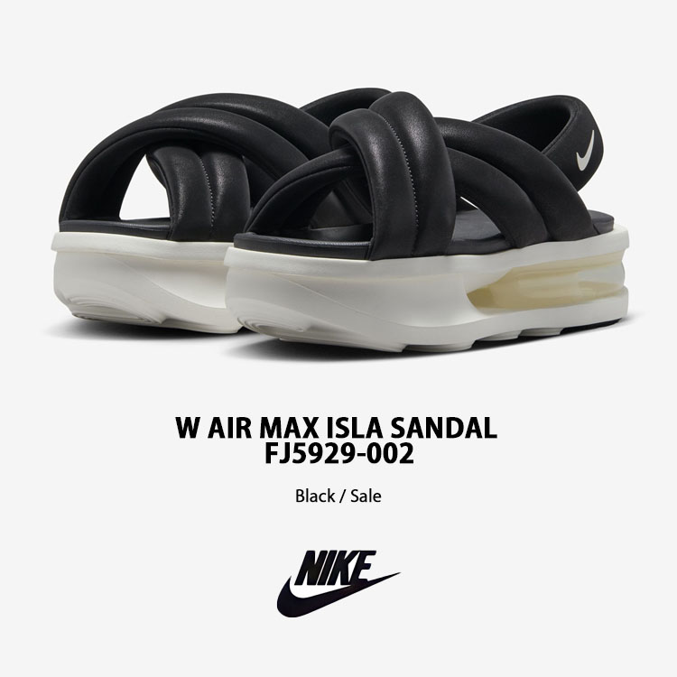 ★ Nike★ Air Max Ayla Sandal W Black Sail FJ5929002 FJ5929 Nike Women's Air Max ISLA Sandal 'Black' (FJ5929-003