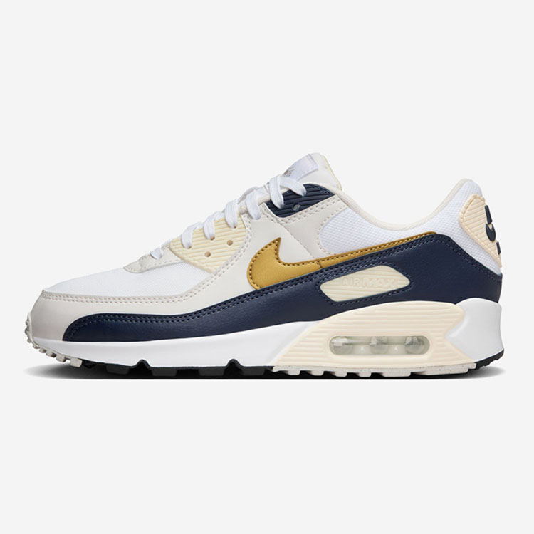 NIKE ナイキ レディース スニーカー WMNS AIR MAX 90 NN OLY ウィメンズ エア マックス90 HF3444-100 ホワイト  オブシディアン ゴールド 女性用