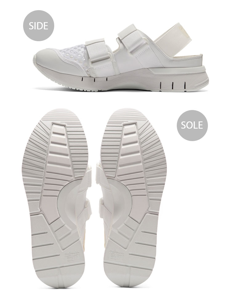 サンダル　シルバー×ホワイト Onitsuka Tiger オニツカタイガー レディース サンダル REBILAC
