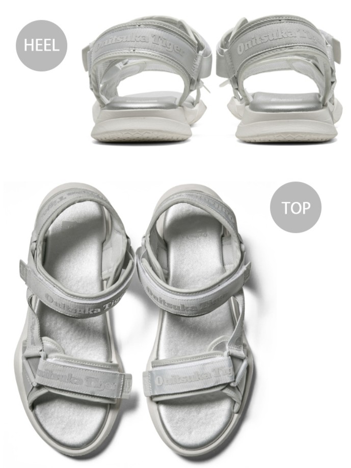 【美品/25.0cm】オニツカタイガー OHBORI STRAP サンダル Onitsuka Tiger（オニツカタイガー） サンダル OHBORI STRAP SILVER