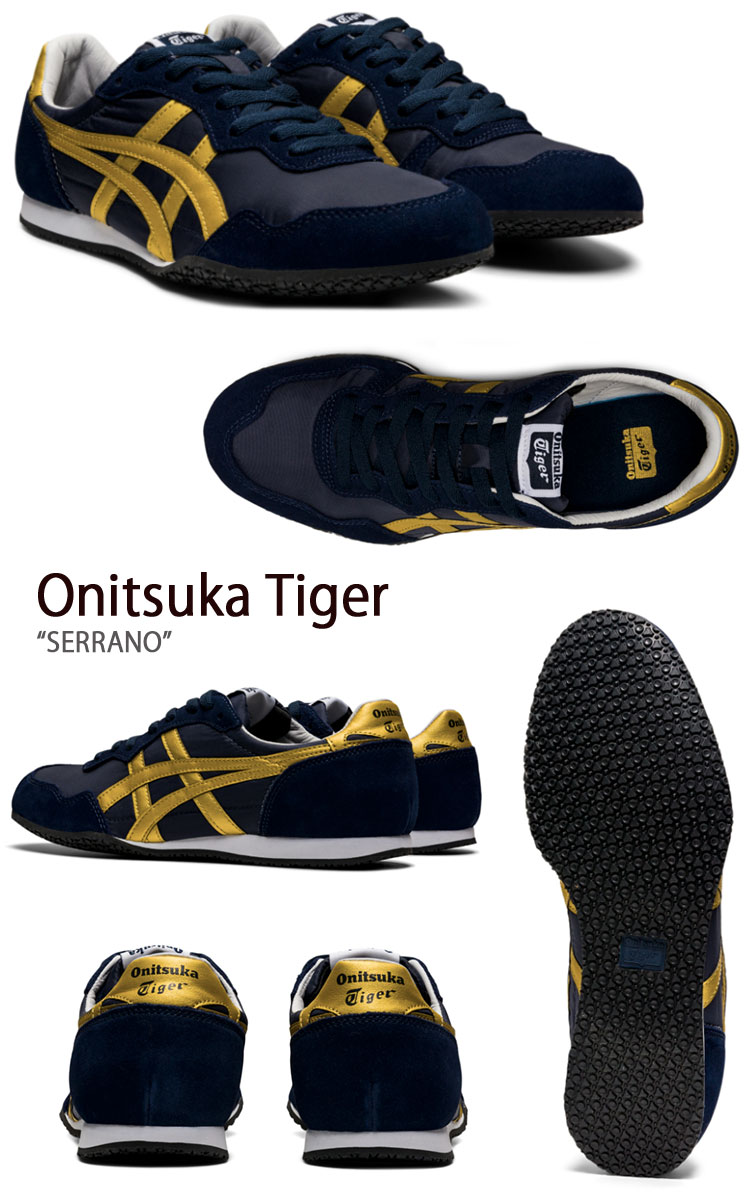 Onitsuka Tiger オニツカタイガー スニーカー SERRANO MIDNIGHT PURE GOLD セラーノ ミッドナイト  ピュアゴールド 1183B400.400