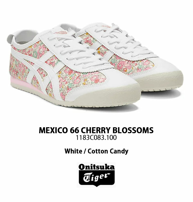【オニツカタイガー】メキシコ66 ローカットスニーカー 23 LIBERTY リバティ MEXICO66 希少レア 総柄