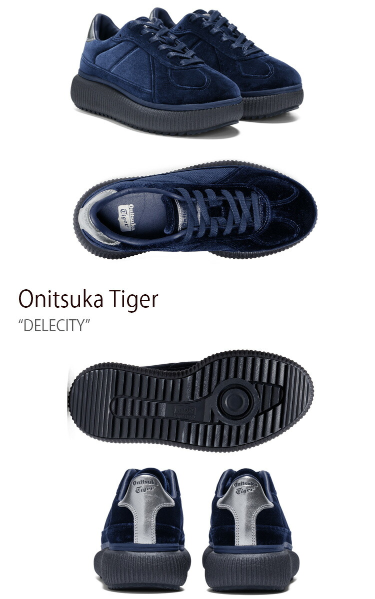 Onitsuka Tiger オニツカタイガー スニーカー DELECITY MIDNIGHT BLUE 1183C092.400 デレシティ  ミッドナイトブルー メンズ レディース 男性用 女性用