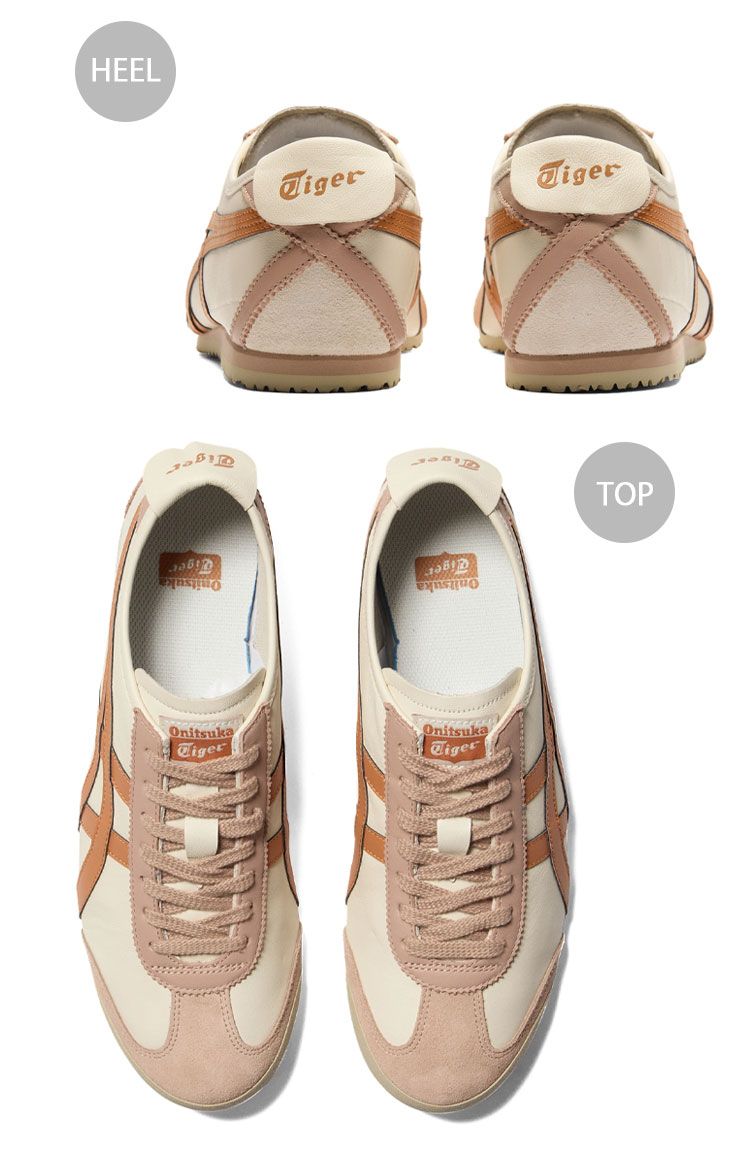 Onitsuka Tiger スニーカー ホワイト/グレー/オレンジ Onitsuka Tiger オニツカタイガー スニーカー MEXICO 66 WHITE