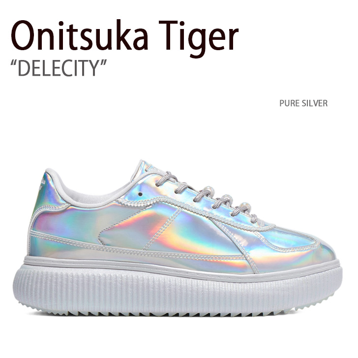 Onitsuka Tiger オニツカタイガー スニーカー DELECITY PURE SILVER デレシティ ピュアシルバー メンズ レディース  男性用 女性用 1183C195.020