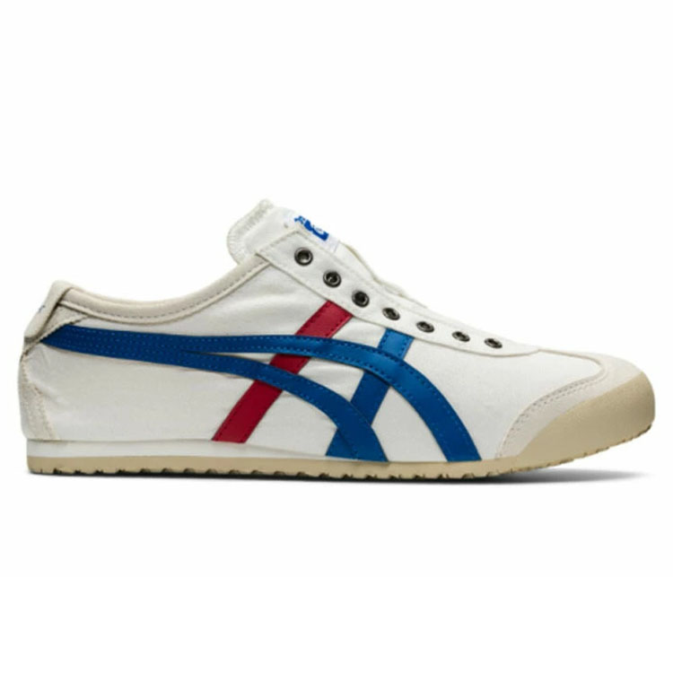 Onitsuka Tiger オニツカタイガー スリッポン MEXICO66 1183a360-121 メキシコ 66 SLIP-ON WHITE  TRICOLOR ホワイト ディレクトワール ブルー D3K0N.0143