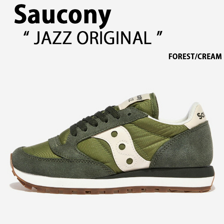 Saucony サッカニー スニーカー JAZZ ORIGINAL FOREST CREAM S2044-671