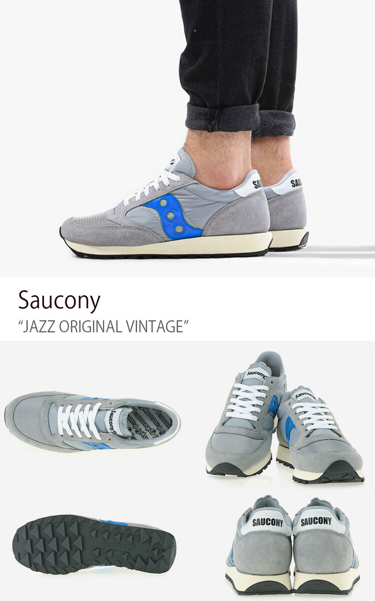 Saucony サッカニー スニーカー JAZZ ORIGINAL VINTAGE S70368-72 GREY