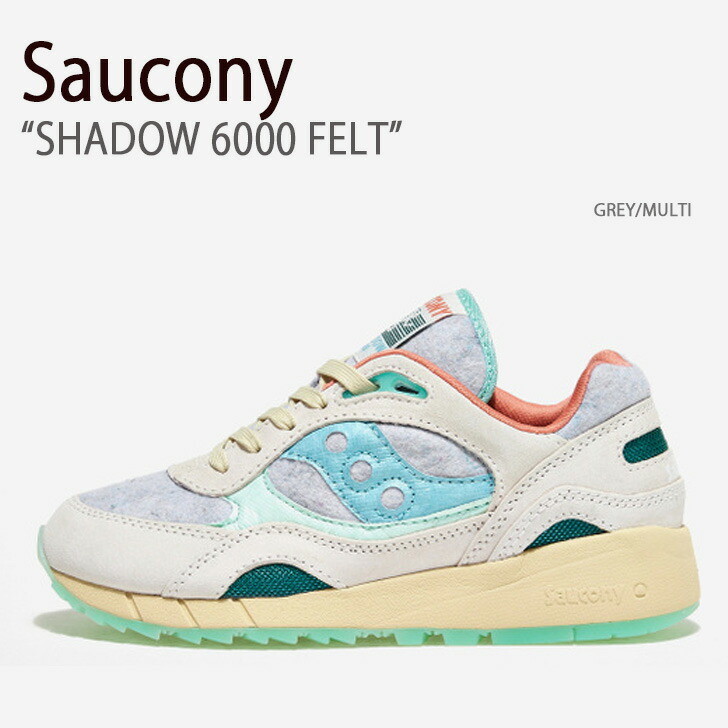 Saucony サッカニー スニーカー SHADOW 6000 FELT GREY MULTI S70717-1