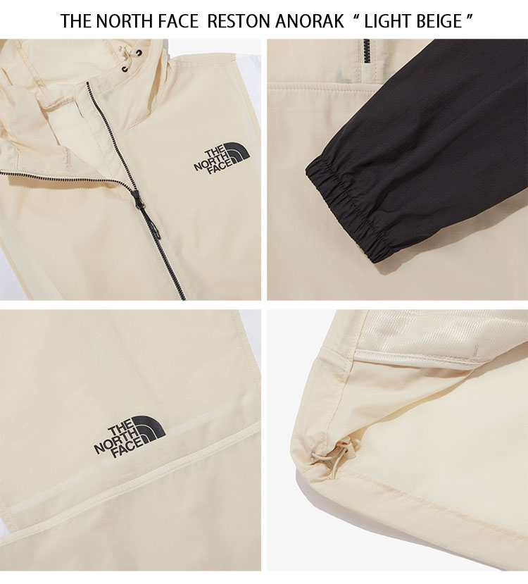 THE NORTH FACE ノースフェイス マウンテンパーカー RESTON ANORAK アノラックパーカー ハーフジップパーカー BLACK  BEIGE アノラックジャケット NA3LP01K/L