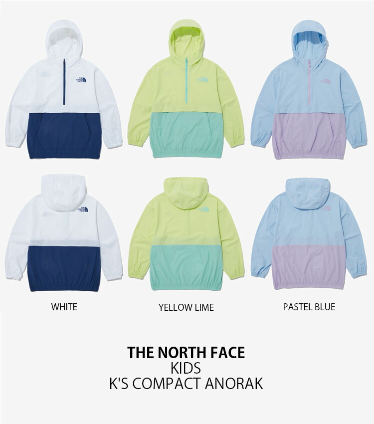 THE NORTH FACE ノースフェイス キッズ マウンテンパーカー K'S COMPACT ANORAK コンパクト アノラック ジャケット  フーディ プルオーバー 子供用 NA3LP04S/T/U