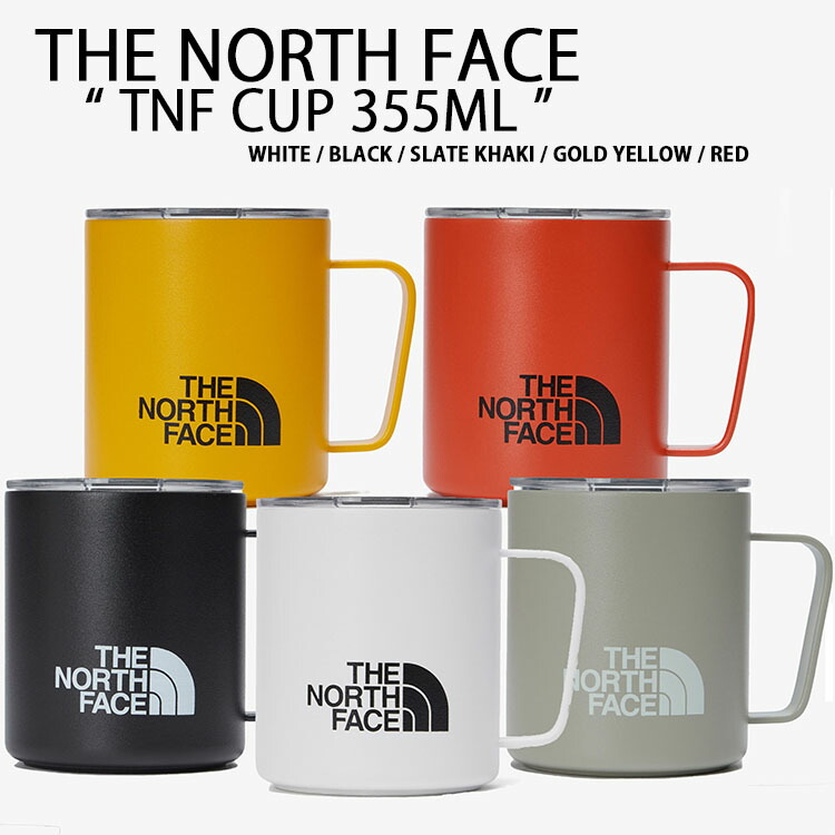 THE NORTH FACE ノースフェイス サーモ マグカップ TNF CUP 355ML サーモマグカップ フタ付き WHITE BLACK  GRAY YELLOW RED 保温 保冷 断熱 NA5CP06A/B/C/D/E