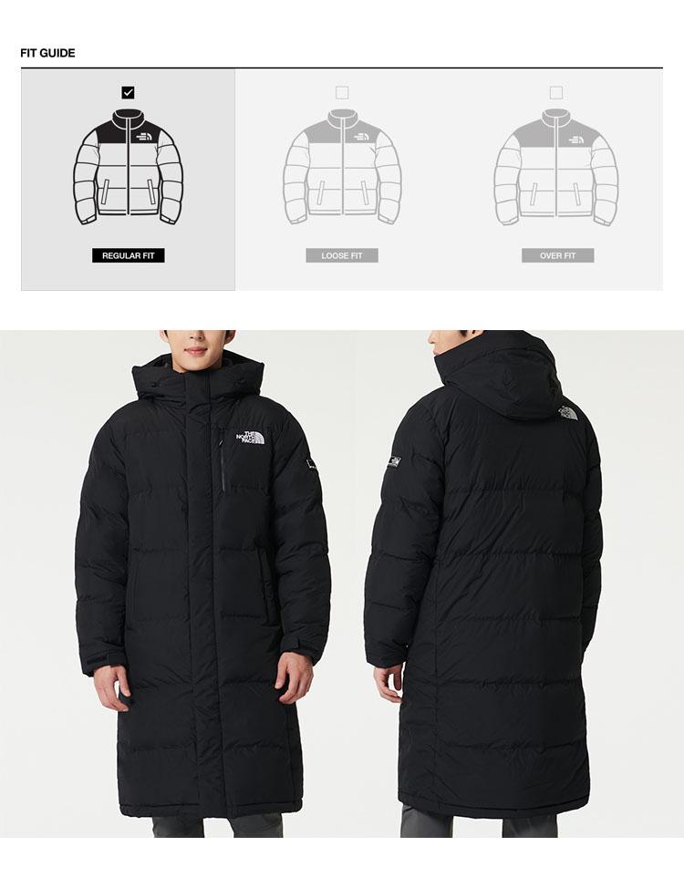 THE NORTH FACE ノースフェイス ダウンコート ACT FREE EX HYBRID DOWN COAT ロングダウン ベンチコート  BLACK ハイブリッドダウン ダウンジャケット NC1DP79A