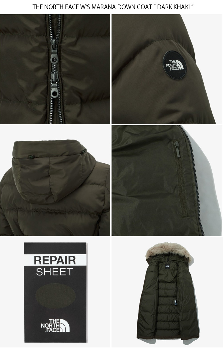 ダウンジャケット・コート THE NORTH FACE Women's Marana Wool RDS Down CoatCHARCOAL NC1 Genuine The North Face Womens MARANA WOOL RDS DOWN COAT