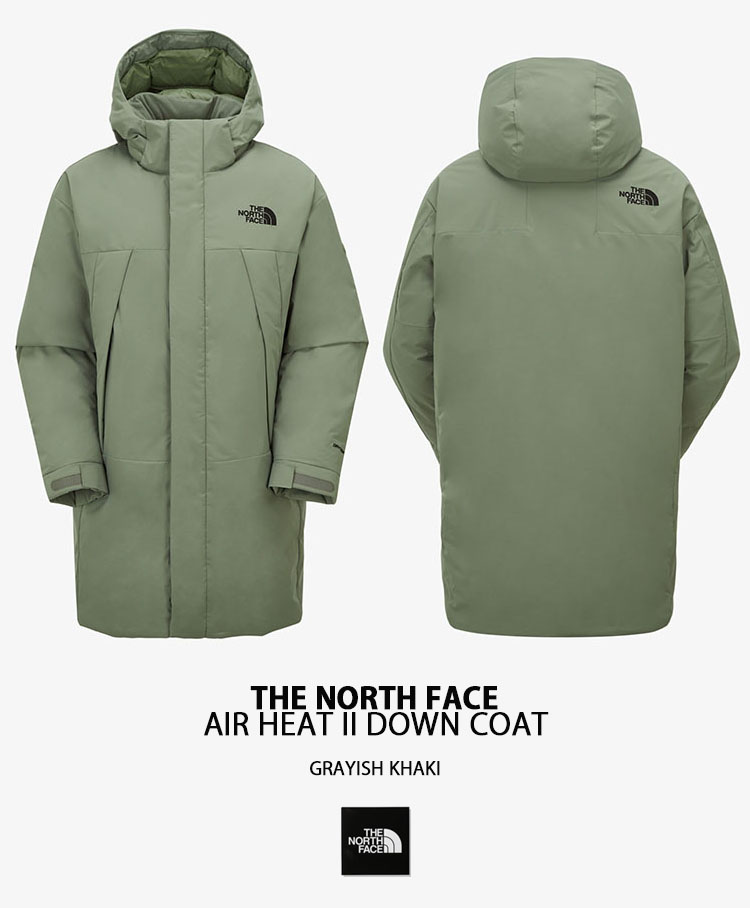 THE NORTH FACE ノースフェイス ダウンコート AIR HEAT II DOWN COAT 極暖 ロングダウン ベンチコート BLACK  KHAKI CHARCOAL ダウン コート NC2DP50A/B/C