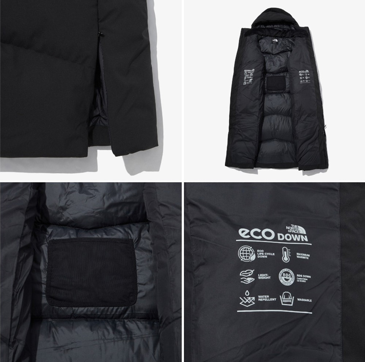 THE NORTH FACE ノースフェイス ダウンコート M'S ASPEN TECH DOWN COAT ロングダウン ベンチコート ダウン  コート BLACK LIGHT GRAY NC2DP65A/B