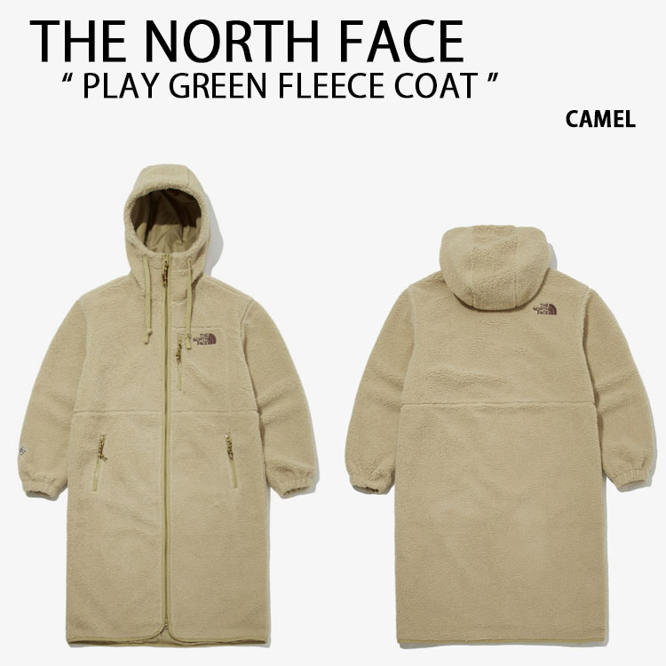 ノースフェイス　フリースコート　韓国　ベージュ　大きめ　XS THE NORTH FACE（ザ ノースフェイス） ノースフェイス フリース