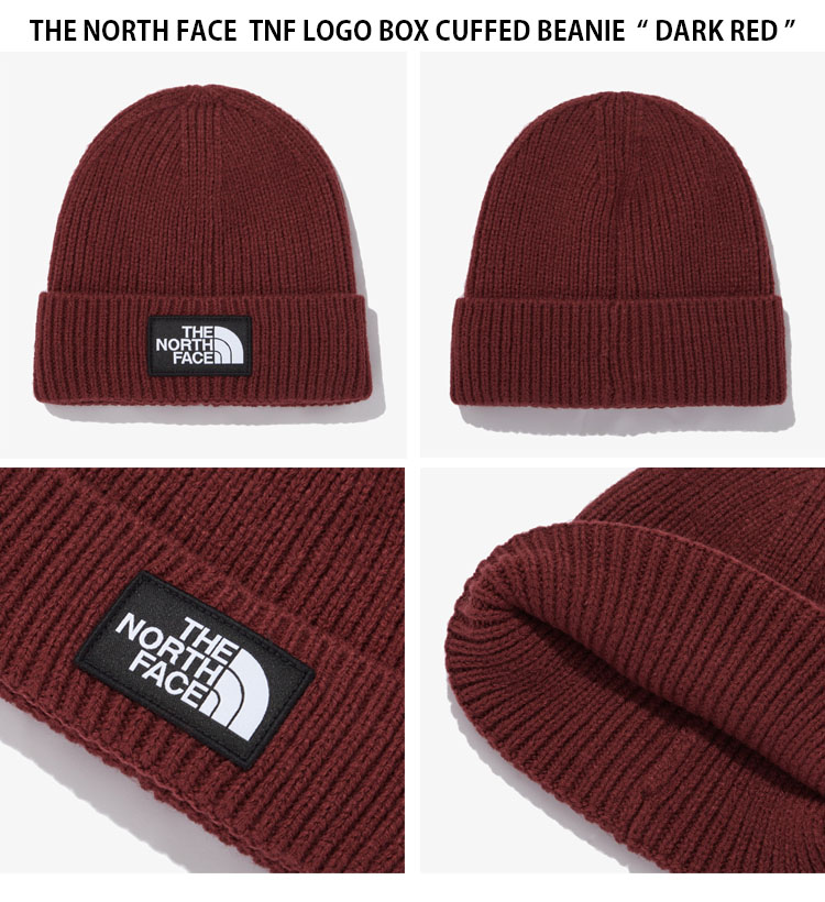 THE NORTH FACE ノースフェイス ニット帽 TNF LOGO BOX CUFFED BEANIE ロゴ ビーニー ニットキャップ 帽子  メンズ レディース 男性用 女性用 NE3BN72A/C/D