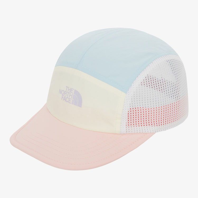 THE NORTH FACE ノースフェイス キッズ ベースボールキャップ K'S MESH COLOR BLOCK CAP メッシュ カラー ブロック キャップ 帽子 子供用 NE3CR01R/S/Tの画像