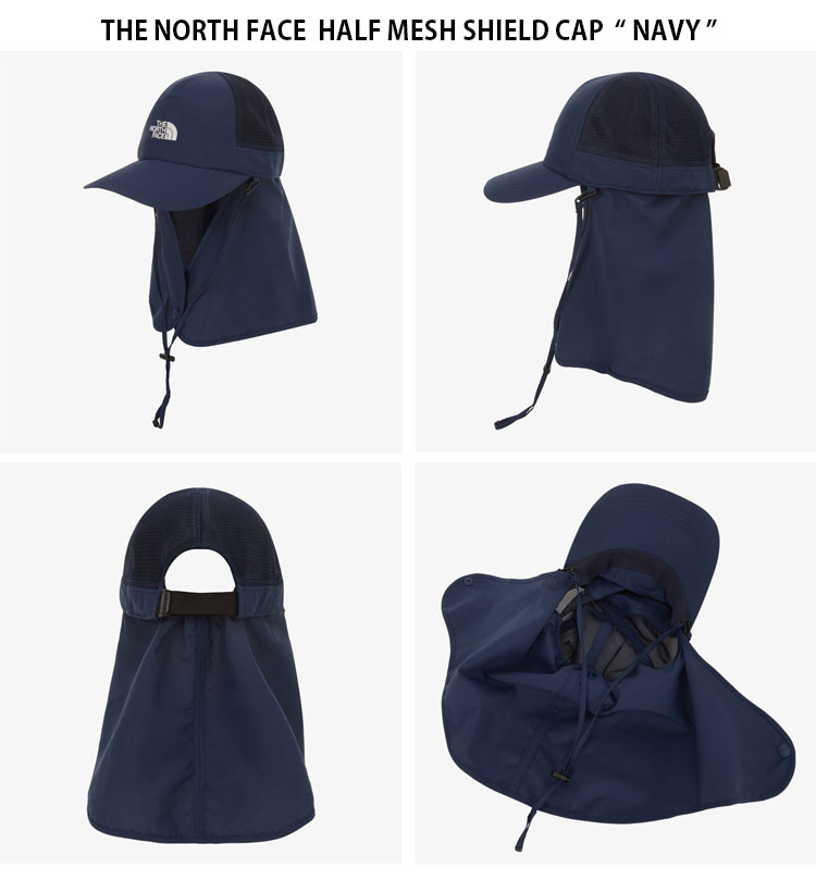 【The North Face】 HALF MESH SHIELD CAP - BLACK THE NORTH FACE ノースフェイス ベースボールキャップ HALF MESH