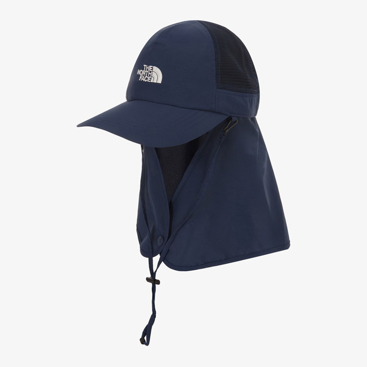 ALAYNA Fishing Cap navy キャップ フルフェイスカバー 金津屋商店 オリジナルフラットバイザーキャップ パープル／ブラック
