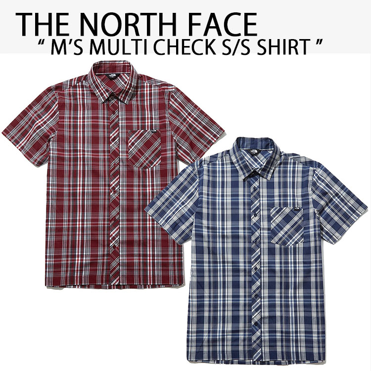 THE NORTH FACE ノースフェイス 半袖 チェックシャツ M'S MULTI CHECK 