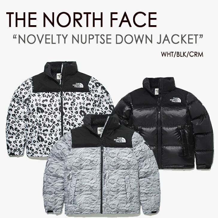 THE NORTH FACE ノースフェイス NOVELTY NUPTSE DOWN JACKET ヌプシ レオパード ペーパー WHITE  LABEL クリーム NJ1DM50J NJ1DM50K NJ1DM50L NJ1DM60
