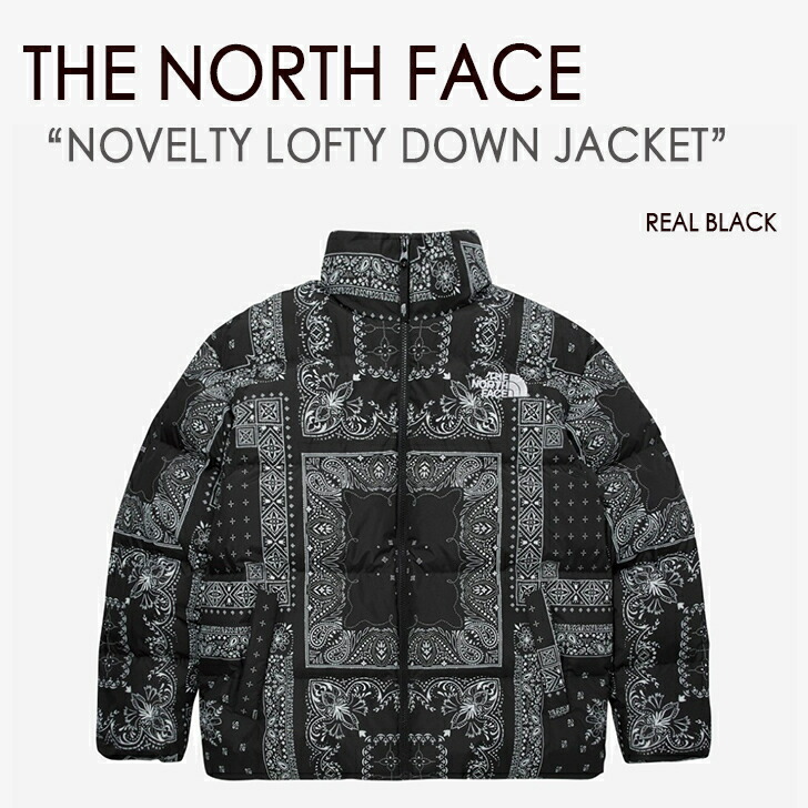 THE NORTH FACE ノースフェイス ダウン NOVELTY LOFTY DOWN JACKET ダウンジャケット WHITE LABEL  ペイズリー REAL BLACK NJ1DM76A