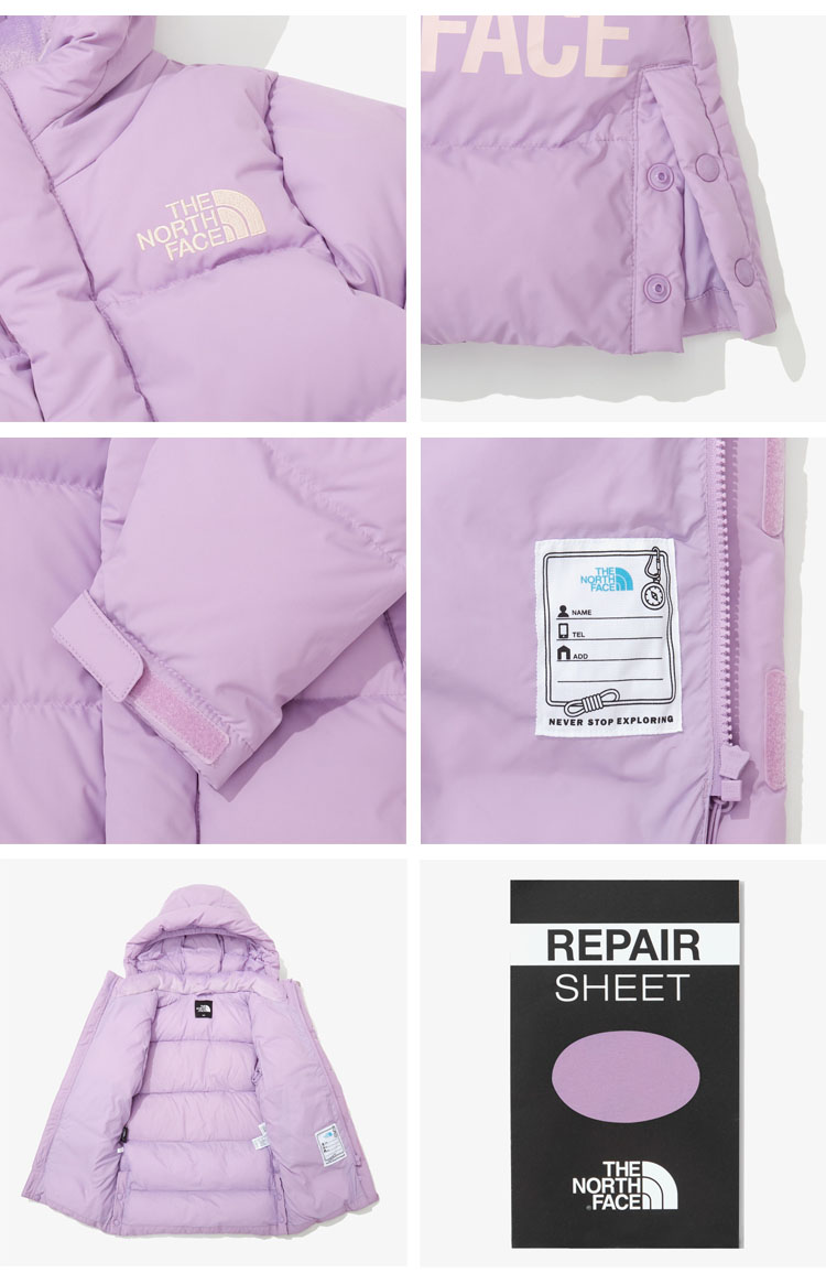 130ノースフェイス子供マットブラック黒ネオエクスプローリングロングダウンコート THE NORTH FACE ノースフェイス ダウンコート ロングコート