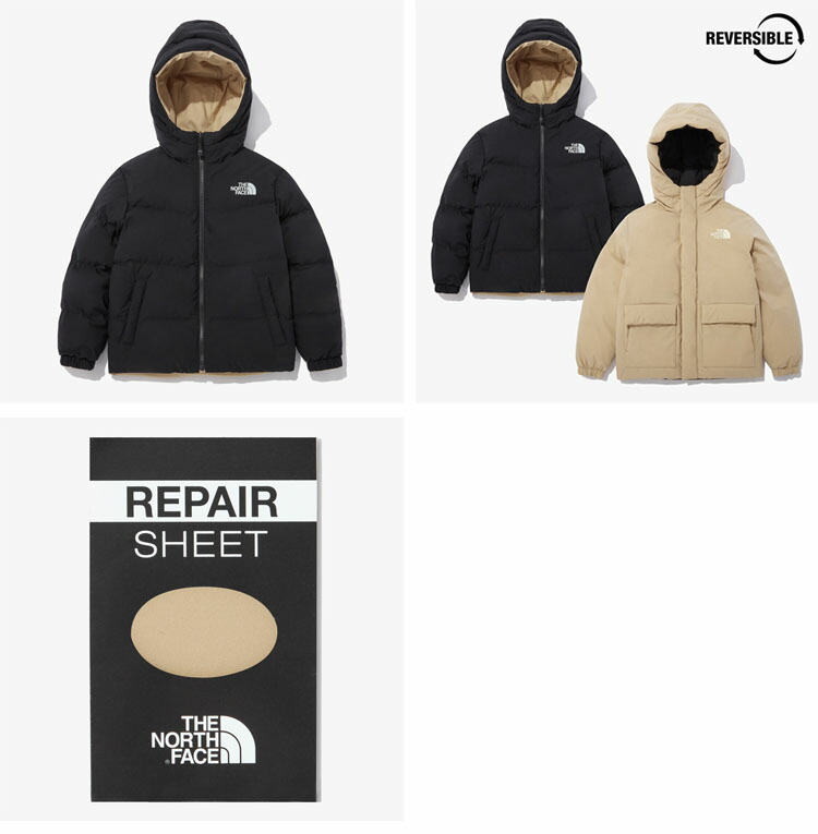 THE NORTH FACE ノースフェイス キッズ ダウンジャケット K'S RENTON RVS EX DOWN JACKET レントン  リバーシブル ダウン ジャケット パーカー 子供用 NJ1DN60S/T