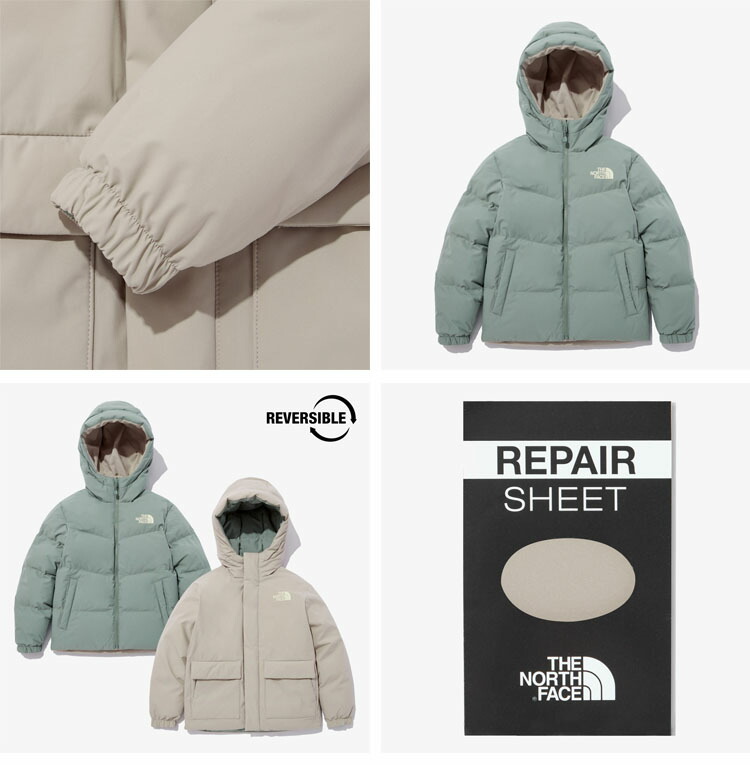 THE NORTH FACE ノースフェイス キッズ ダウンジャケット K'S RENTON RVS EX DOWN JACKET レントン  リバーシブル ダウン ジャケット パーカー 子供用 NJ1DN60S/T