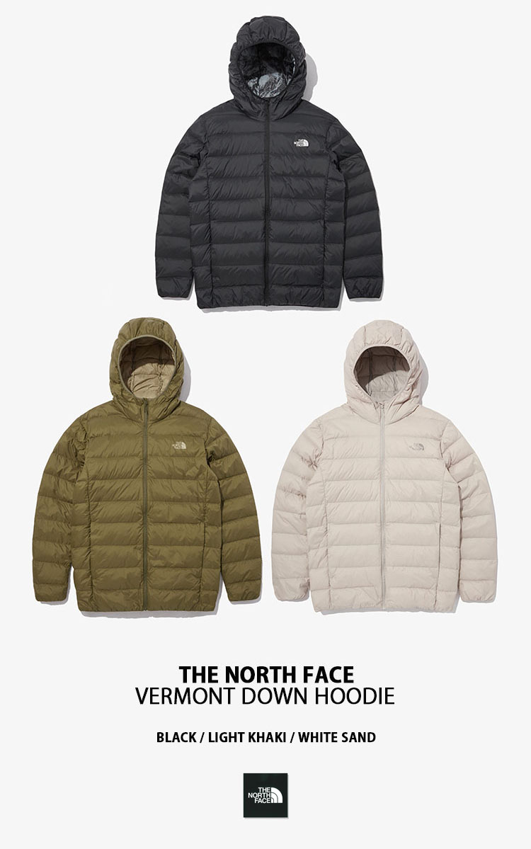 THE NORTH FACE ノースフェイス ダウンジャケット VERMONT DOWN HOODIE ダウン ジャケット ショートダウン  フード一体型 BLACK KHAKI WHITE NJ1DN69A/B/C