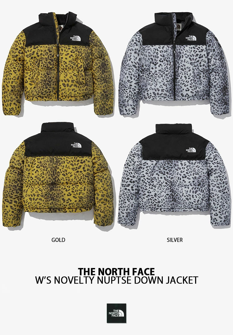 THE NORTH FACE ノースフェイス レディース ダウンジャケット W'S NOVELTY NUPTSE DOWN JACKET P ヌプシ  ダウン GOLD SILVER LEOPARD ヒョウ柄 NJ1DN81J/K