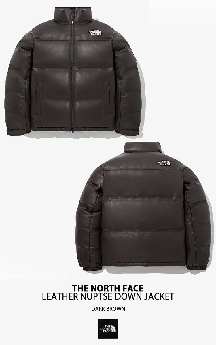 THE NORTH FACE ノースフェイス ダウンジャケット LEATHER NUPTSE DOWN JACKET レザー 本革 800フィルパワー  ヌプシ ダウン ジャケット 限定 NJ1DP57J/K/L